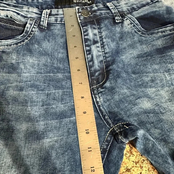 Rocawear Men’s Hip Hop Y2K Urban Streetwear Blue Jeans Tag Size 34x30 - Picture 8 of 11